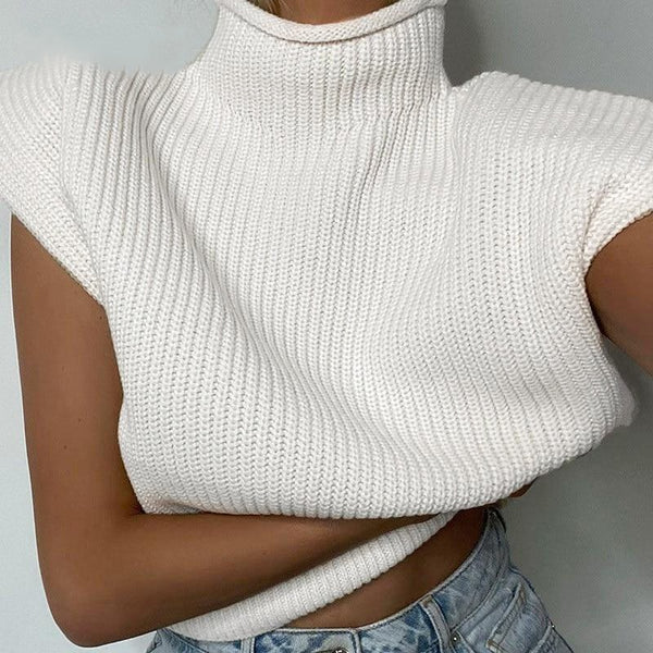 Mila Short Sleeve Turtleneck Sweater