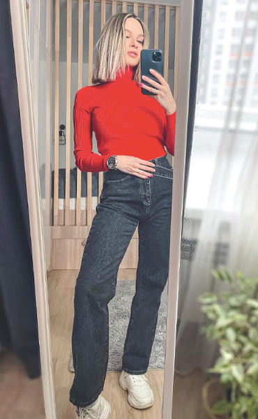 Sophia Cross-Over Wide Leg Jeans