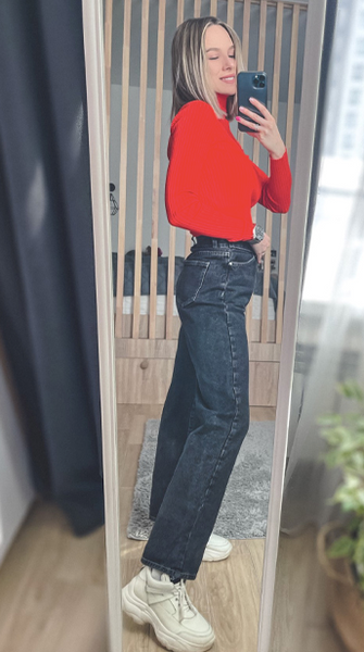 Sophia Cross-Over Wide Leg Jeans