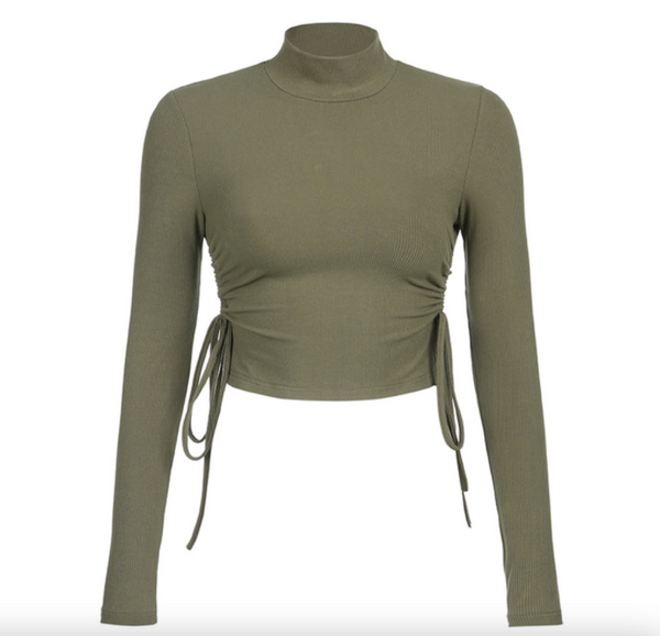 Teresa Turtleneck Tie Top