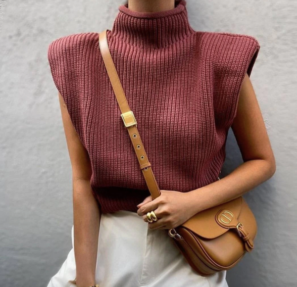 Mila Short Sleeve Turtleneck Sweater