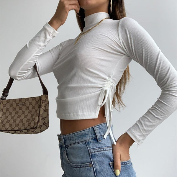 Teresa Turtleneck Tie Top