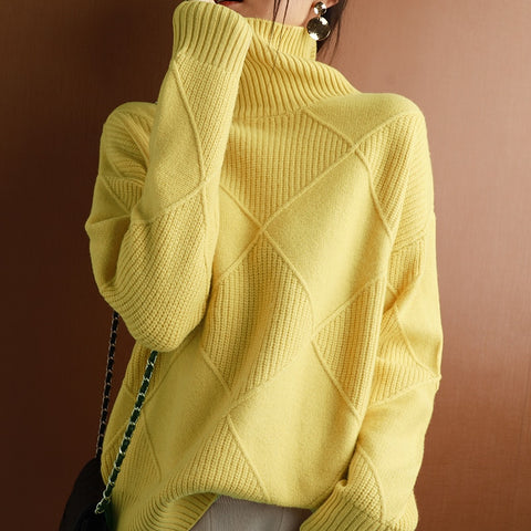 Olly Oversized Wool Turtleneck Sweater