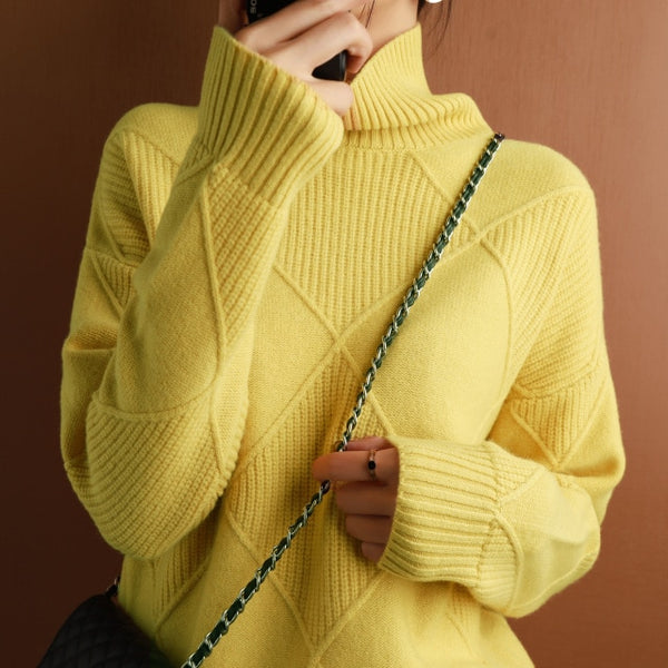 Olly Oversized Wool Turtleneck Sweater