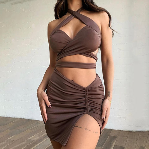 Aurora Halter Skirt Set