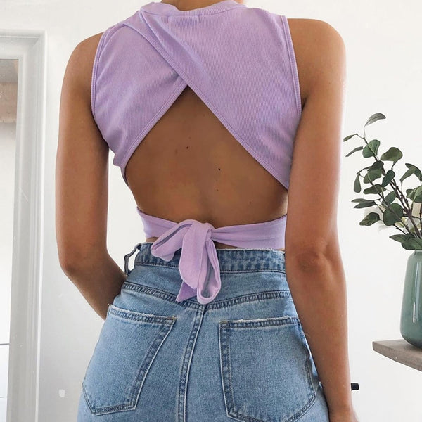 Kristin Bow Tye Crop