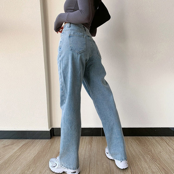 Sophia Cross-Over Wide Leg Jeans