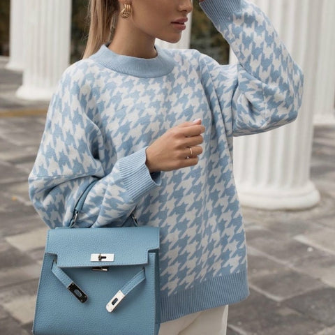 Helena Houndstooth Sweater