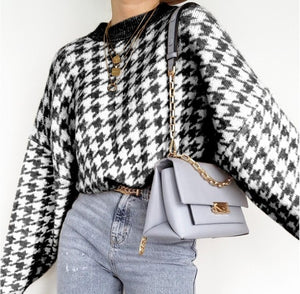 Helena Houndstooth Sweater