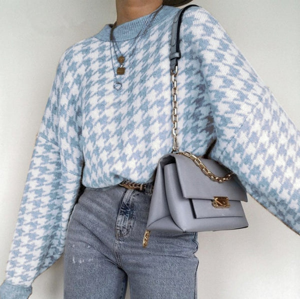 Helena Houndstooth Sweater